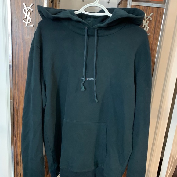 YSL Yves Saint Laurent Logo Hoodie - Picture 1 of 5
